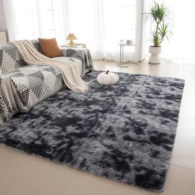 Tie-Dye Plüschteppich Wohnzimmer Raumdekoration Teppich Weich Flauschig Kinderzimmer Baby Krabbelmatte Großflächiger Teppich