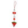Sweet Fruit Pendant Phone Strap Wrist Strap Colorful Phone Chain  Backpack Pendant