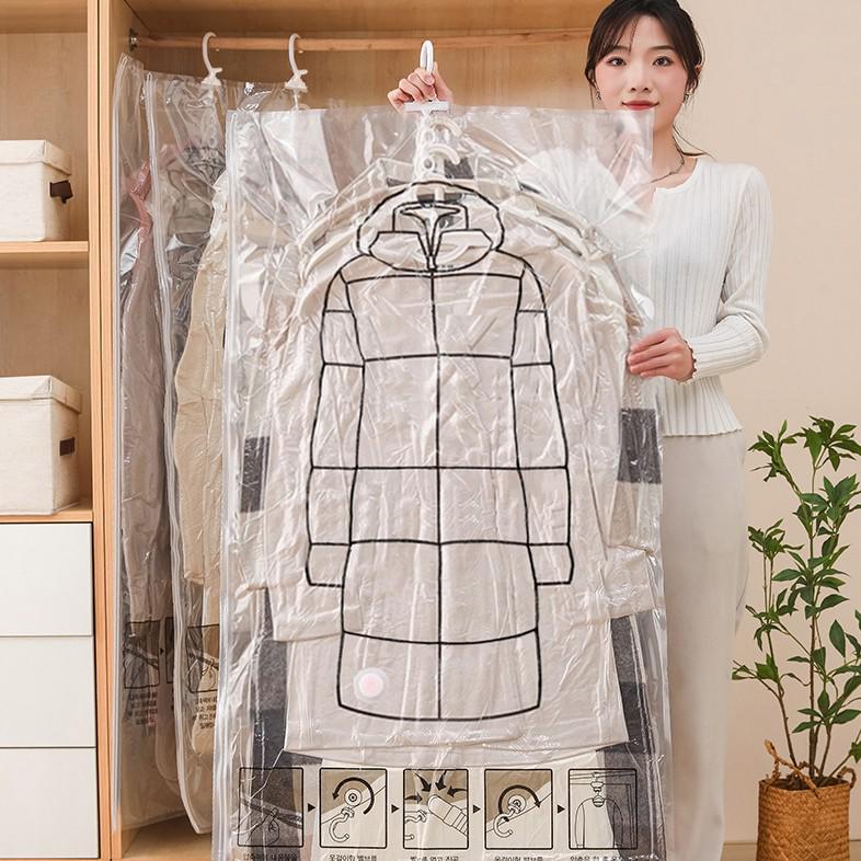 Large Vacuum Storage Bag for Clothing, Quilts, and Jackets
