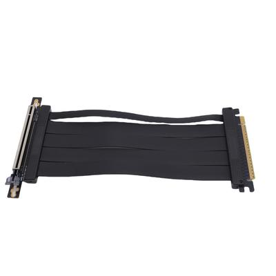 PCIe 5.0 X16 Uzatma Kablosu 90 Derece Konnektör 128Gbps Yüksek Hızlı Adaptör Yükseltici Kart Esnek Kablo 20cm