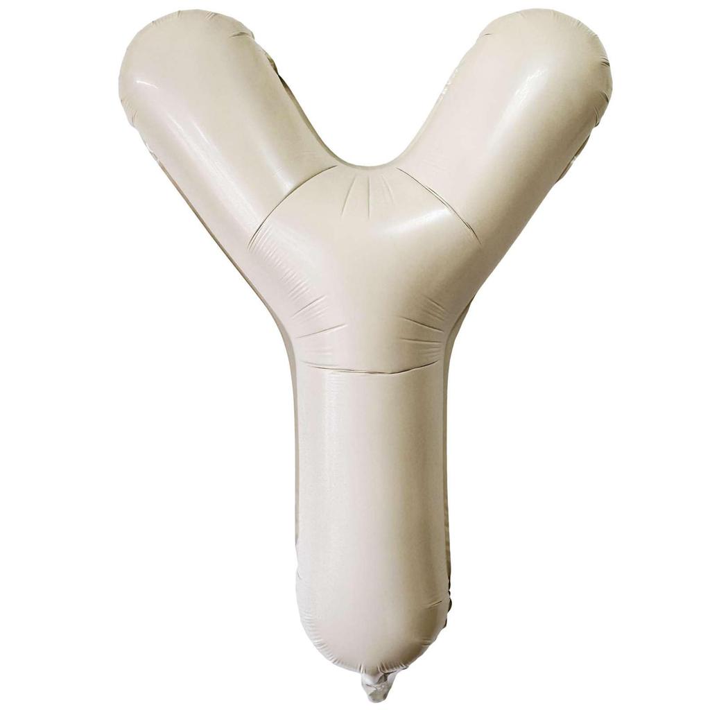 Baloane Gigante Albe Crem de 40 Inch Literele A-Z, Consumabile Petrecere de Ziua de Naștere Decorațiuni Eveniment Aniversar Alfabet