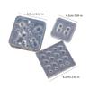 Fashionable Sturdy Silicone Candle Mould Stylish Resin Castes Mould for Craft Supplies Soap Making and Home Decoration