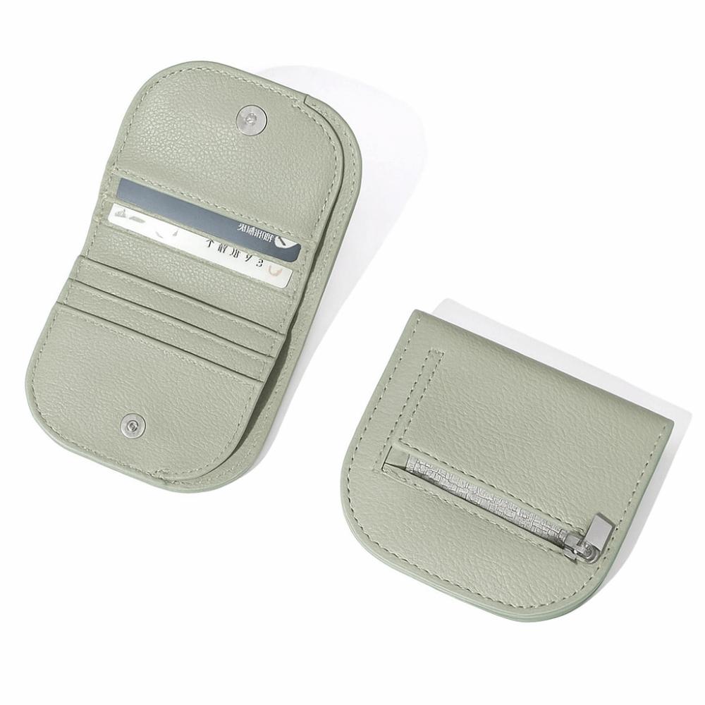 Korean Style Coin Purse Zipper PU Leather Card Holder Portable Short Wallet  Women