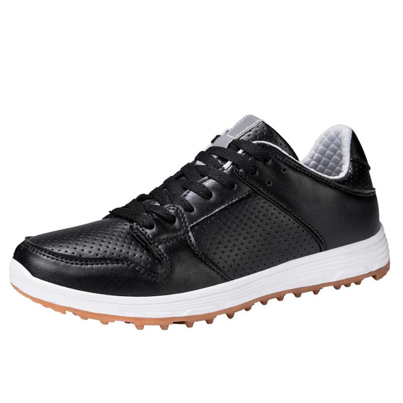 Prodyšná kůže Muži Golfové boty Protiskluzové Dámské Golfové boty Gumová podrážka Unisex Golfové oblečení Tenisky Pohodlné