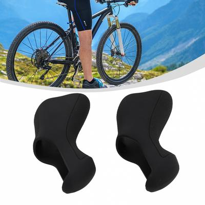 Road Bike Gear Shift Covers Rubber 1 Pair Black Brake