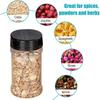 LMETJMA Camping Plastic Spice Jar with Shaker Lids Seasoning Containers 100ML Clear Seasoning Containers Spice Bottles JT516