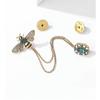 Bee Tassel brooch women's exquisite suit sweater brooch pin niche luxury temperament corsage