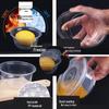 ZISIZ Disposable Plastic Round Bowls with Lid