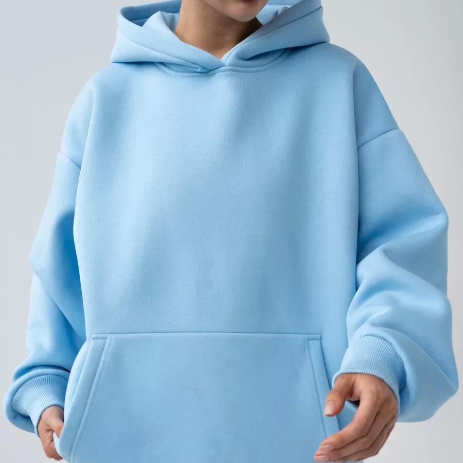 Women's Long-sleeve Hooded Sweatshirt for Autumn/winter – Loose and Casual Top