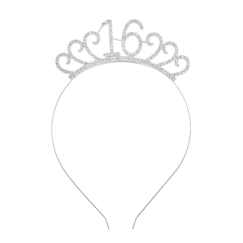 Cross-Border Digital Birthday Crown Set: Headdress, Party Shoulder Strap & Etiquette Belt Photo Prop for Girls