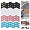 NEW 24pcs/Package Transparent Anti-Slip Stickers For Bathroom Floor And Shower - Bathtub Floor Safety Anti-Slip Strips