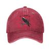 Merry Christmas FCawF Crow Sun Baseball Cap  Men Women Custom DIY Hip Hop Hats Summer Outdoor Sport Adjustable Baseball Caps