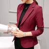 2025 Spring/Autumn Women's Korean Slim Plus Size Long Sleeve Solid Color Casual Blazer