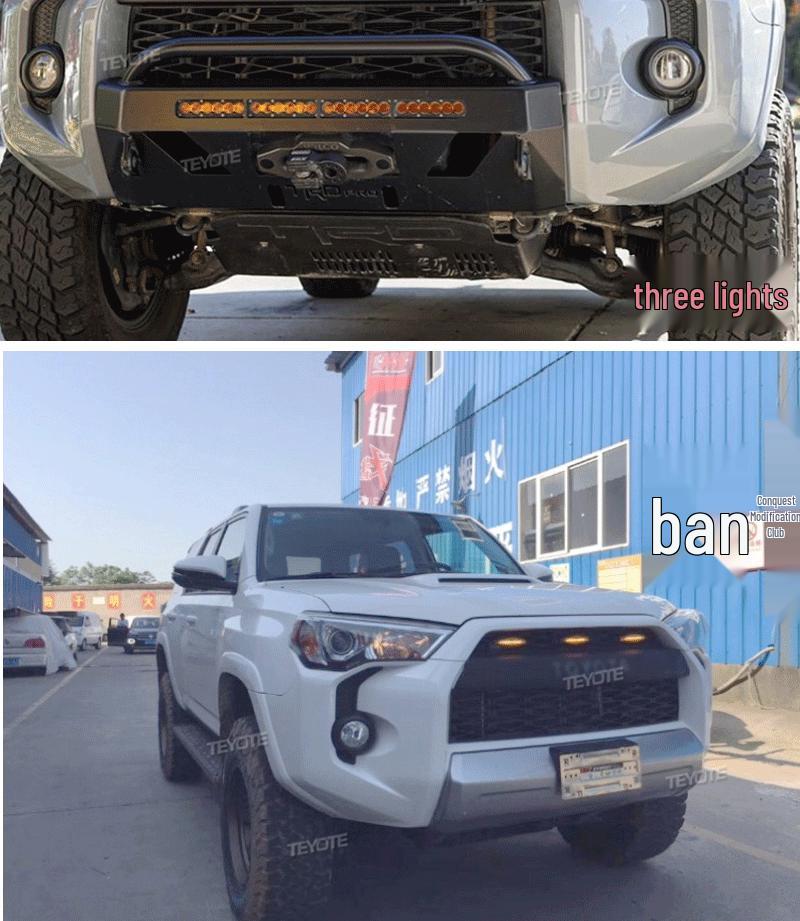 4Runner Center Grille Yellow Lights (2016-2022 Models)