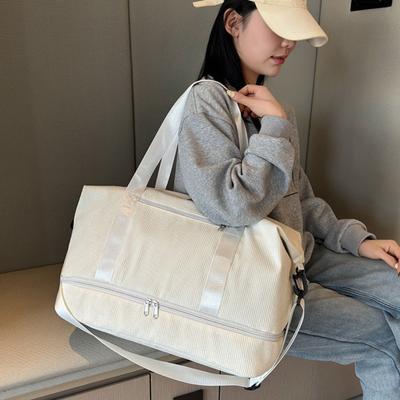 New Short-distance Out Large-capacity Portable Travel Bags for Men and Women Large-capacity with Shoes Warehouse Fitness Bag Can Cover the Tie Rod