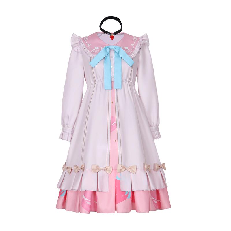 

Костюм для косплея Момои Айри из игры Project Sekai, розовое платье с бантом для девочек, на Хэллоуин, карнавальная ночь, женский, мужской, костюмы для ролевых вечеринок 3XL 65-70kg чёрный