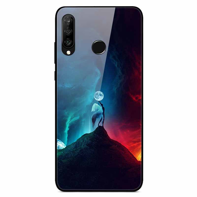 For Huawei P30 Lite Cases P30Pro P20pro P20Lite Luxury Tempered Glass Hard Back Cases for Huawei P20 Pro P30Pro Fundas Capa P20