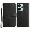 For Xiaomi Redmi 13 4G/13 5G Leather Case Line Pattern Wallet Phone Cover