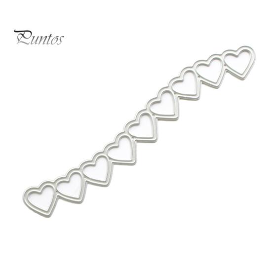 

Милые сердца кружева стали резки штампы DIY искусства скрапбук карты ремесло тиснение резак серебряный