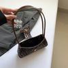 Leopard-print retro-chic handbag lady's casual high-end bow cross-commuter shoulder bag