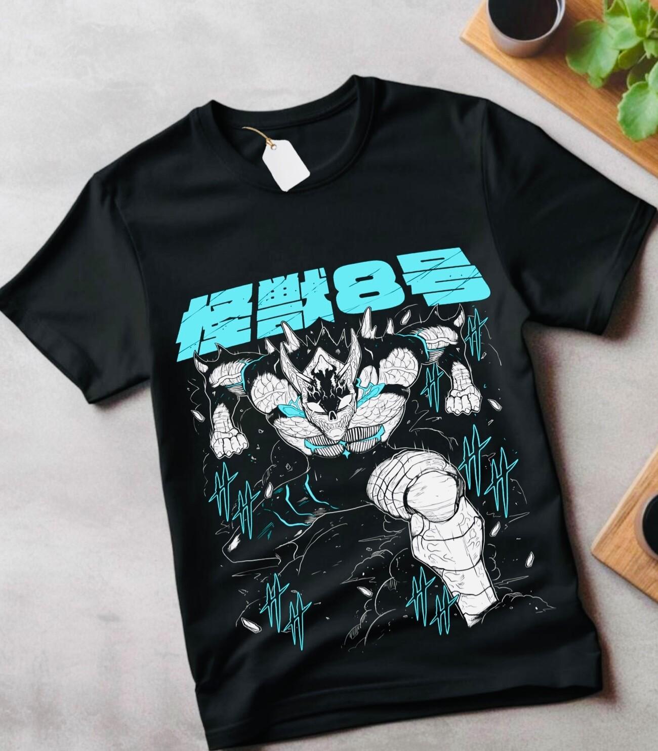 

Kaiju no 8 T-Shirt Mens Womens Tees Top Mina Shiro kaij Horror Anime Graphic GifT Shirt Mens Womens Tees Top All Size L