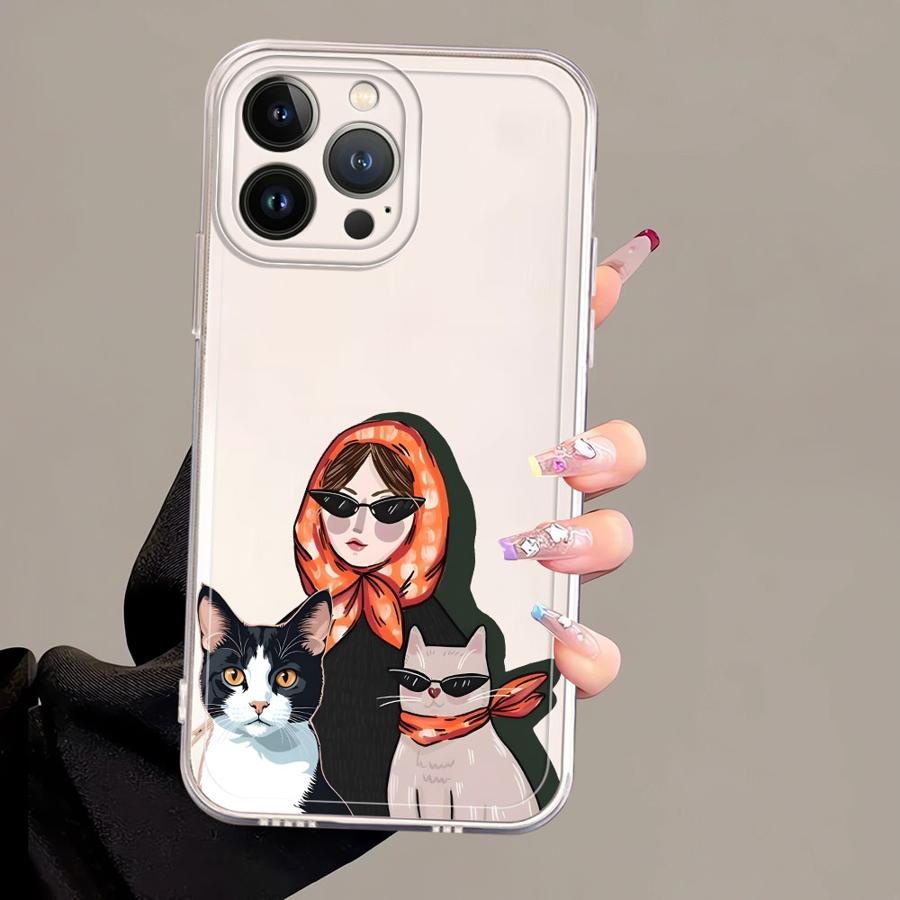 Cartoon Dog Soft Phone Cover Case for iPhone 17 Pro Max XS Max 14 Plus 13 Pro 7 8 Air 16 11 XR 12 Mini 15