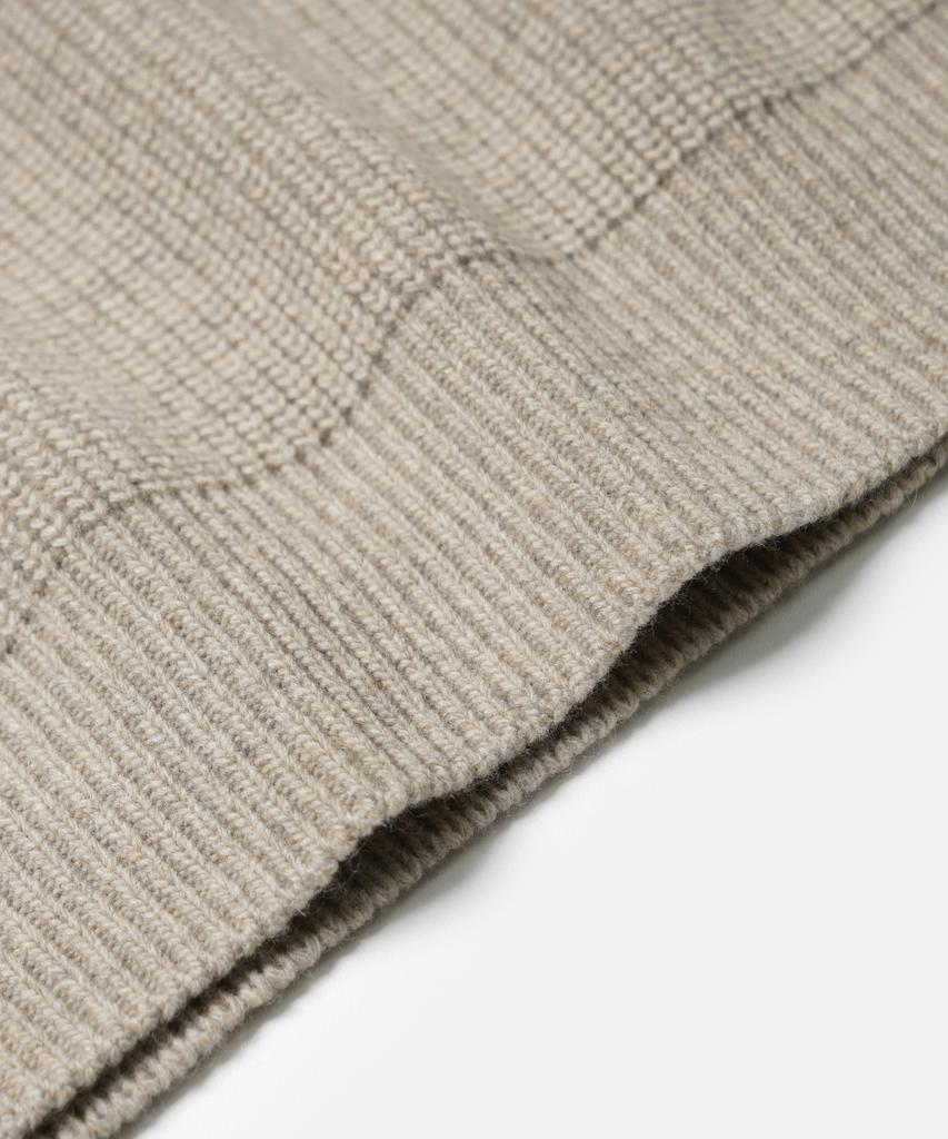 FRIZMWORKS Patch Round Pullover Knit _ Oatmeal