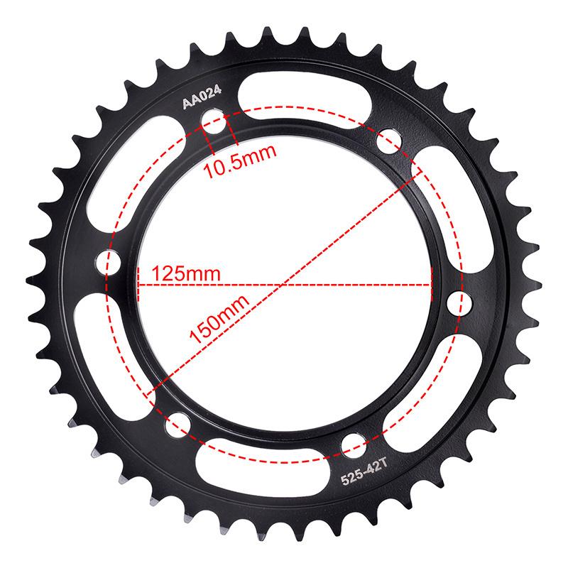525 Motorcycle Gear 14T Front 42T 44T Rear Star Sprocket Kit For Benelli TRK502 X TRK502X TRK 502 X 502X 2018 2019 2020 2021