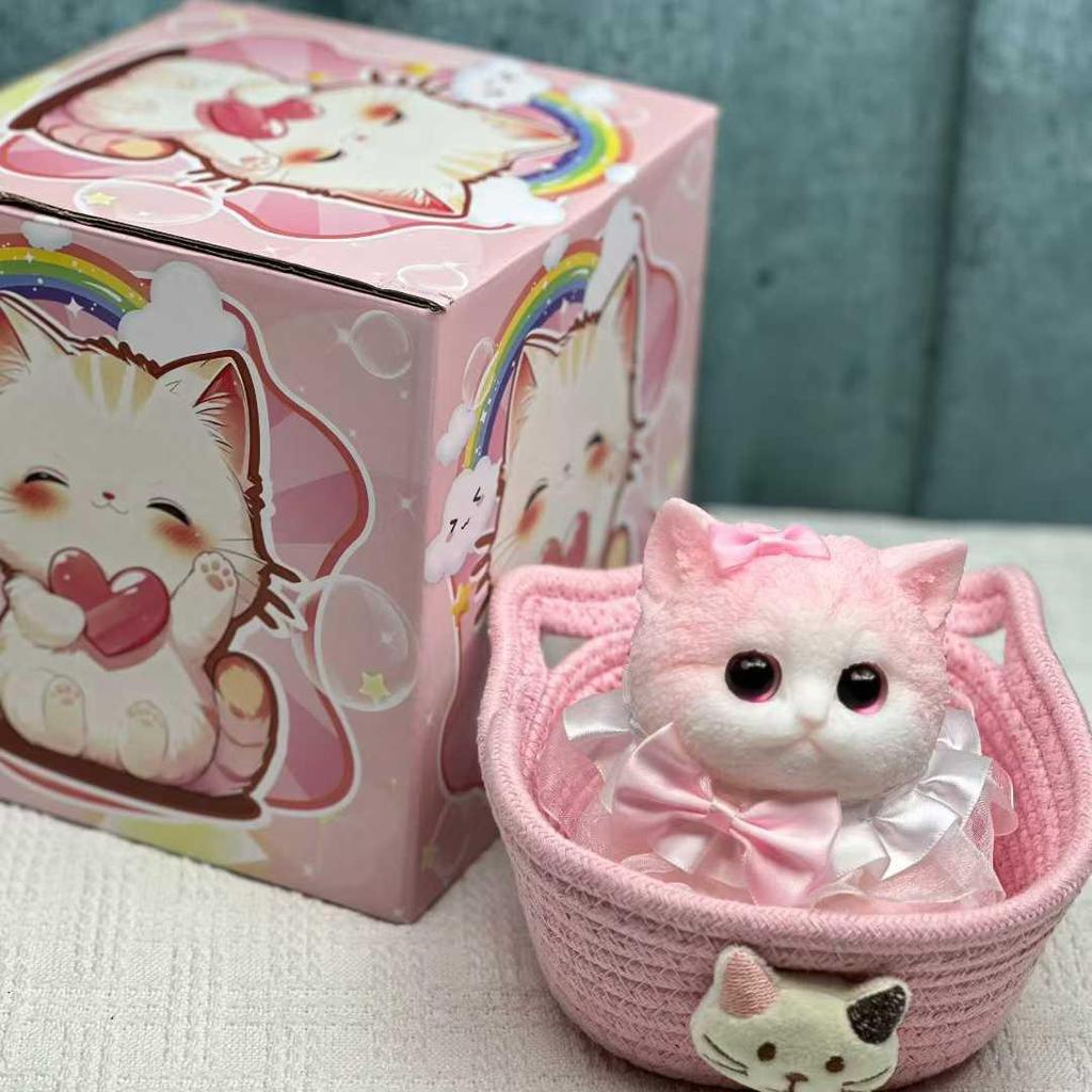 Pink Cat Decompression Squeeze Toy - Ideal Birthday Gift for Girlfriend or Best Friend, Slow Rebound Design.
