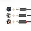 Audio Cable 35mm Minijack Male 2RCA Male 5m Gray