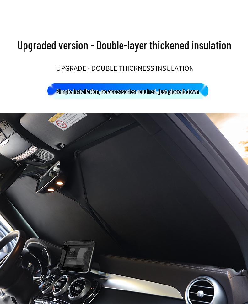 Car Sunshade: Foldable Windshield Privacy and UV Protection Cover