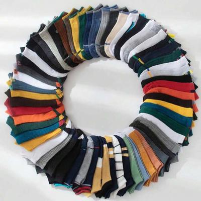 CHAOZHU Herren Socken Unsichtbar 1/5/10/20/30 Paare Zufällig 100% Polyester Knöchelsocken Für Herren