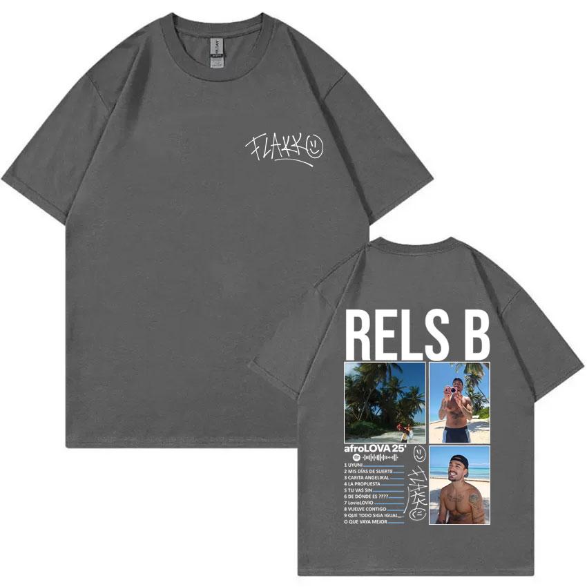 Rapper Rels B AfroLOVA 25 Merch T Shirt Unisex Women Fashion Hip Hop Oversized Short Sleeve Tshirt Male Vintage Cotton Tshirts