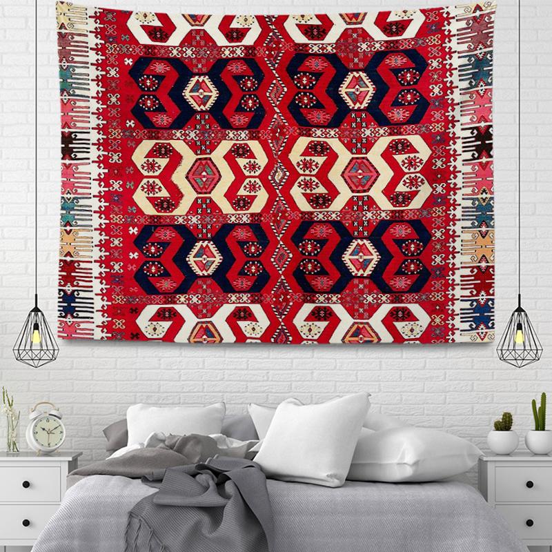 

Home decoration Wall tapestry aesthetic room boho accessories wall hanging fabric autumn mandala decor vintage Morocco Bedroom 74x94cm(29x37in)