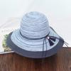Woman Bowknot Straw Hat Fashion Big Brim Sun Summer Beach Hat