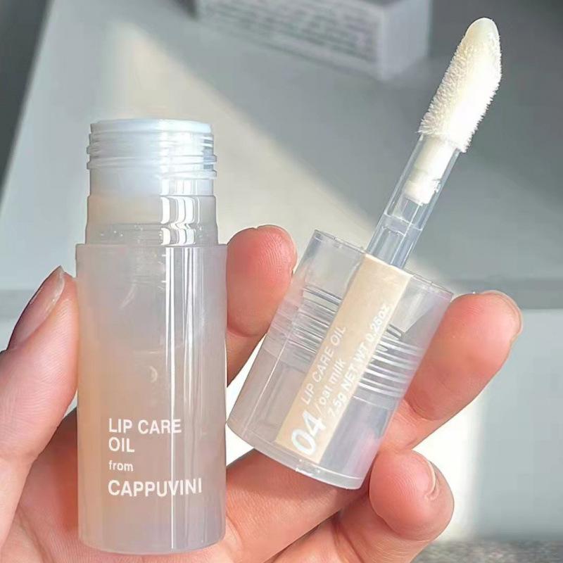 Cappuvini Lip Oil: Hydrating, Nourishing, Moisturizing Lip Gloss for Night Care - Lightens Lip Lines.