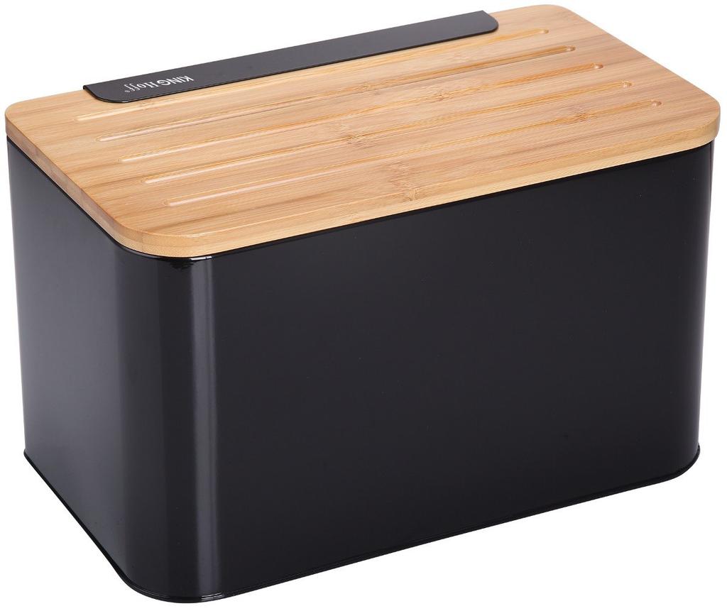 Kinghoff Kh-1071 Stahl-Brotkasten mit Schneidebrett