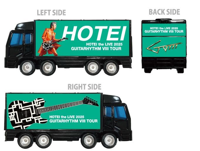 Tomoyasu Hotei 2025 GUITARHYTHM VIII TOUR Merchandise Transporter Tour Truck Diecast Car