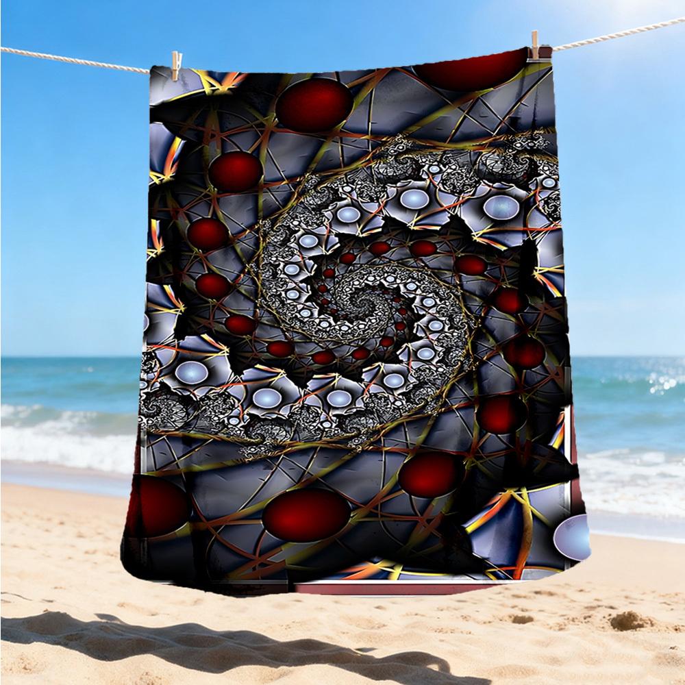 1 Stück Abstraktes Kunstwerk Druck Außenplane, Leichtes Polyester,