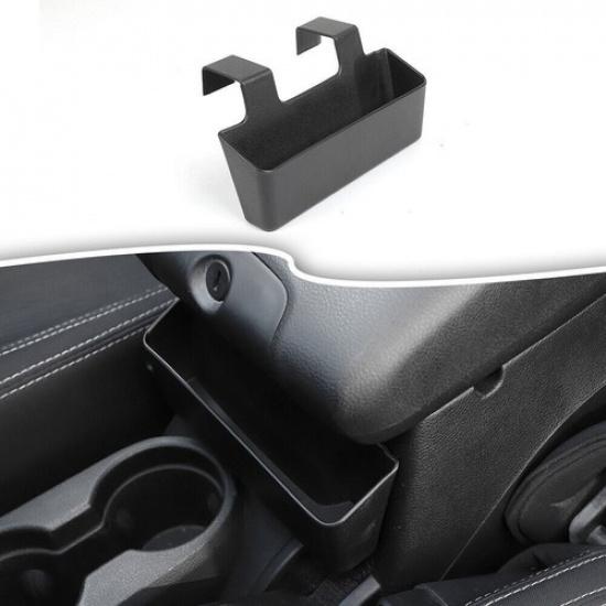 Center Armrest Storage Box Tray Cover Trim for Jeep Wrangler JK 2011-2018 Black