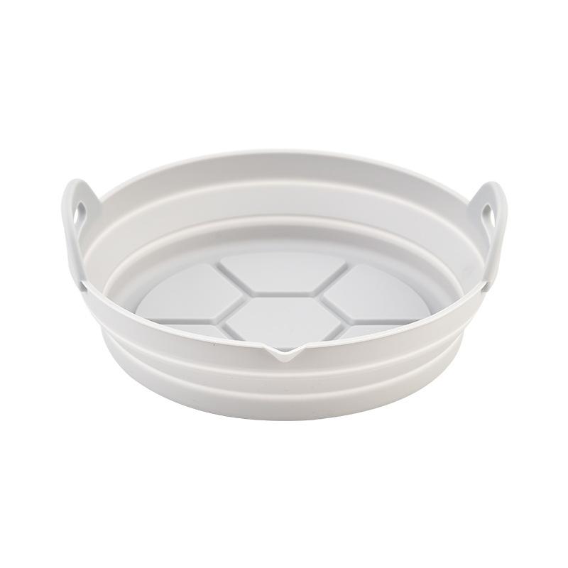 

1/2 Airfryer Silicone Basket Oven Baking Tray Silicone Mold for Air Fryer Pizza Fried Chicken Basket Air Fryer Baking Dishes Pan