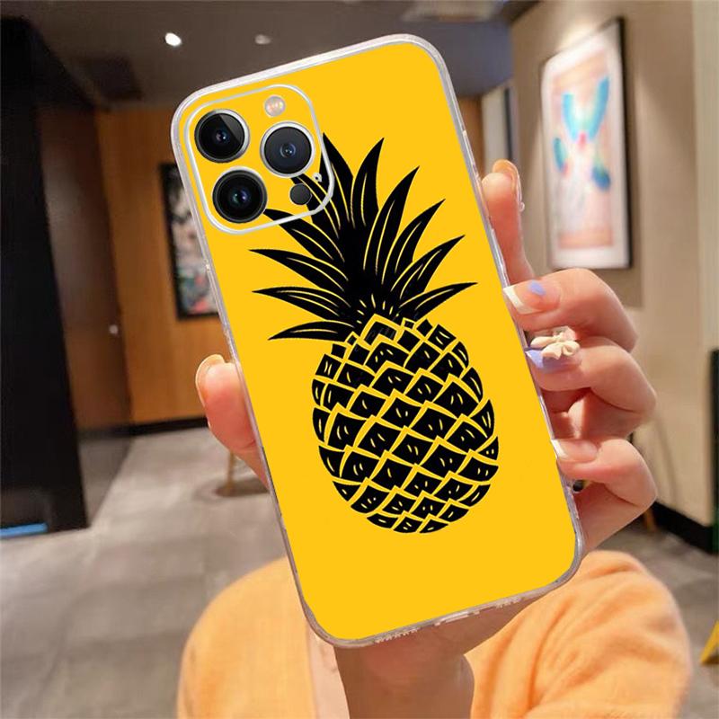 Phone Case For iphone 17 Pro Max Air 16 15 14 13 Pro Max 15 16 Pro 15Plus Summer Pineapple Fruit