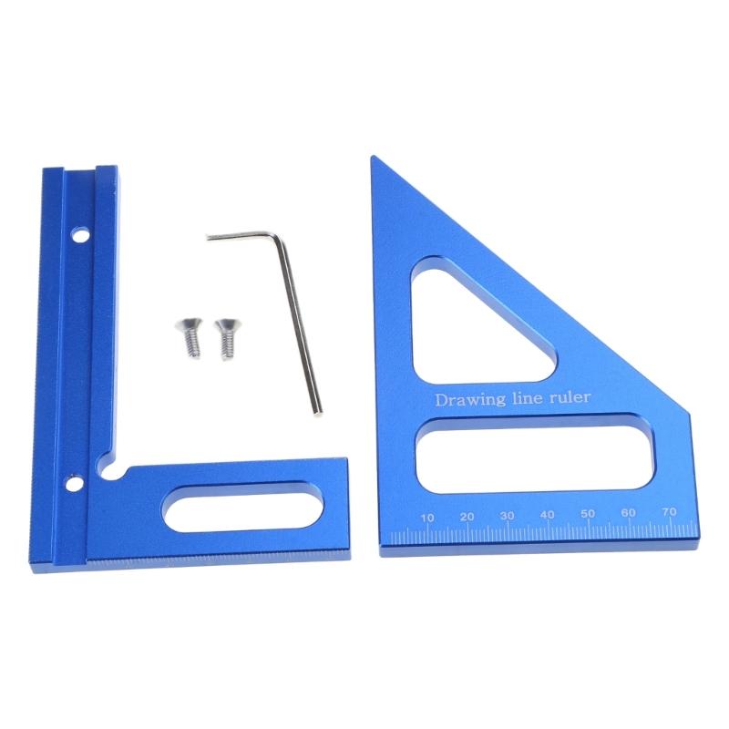 Measuring Ruler Drawing Line Ruler Square Protractor Triangle Ruler Measurement Tool for Engineer 1