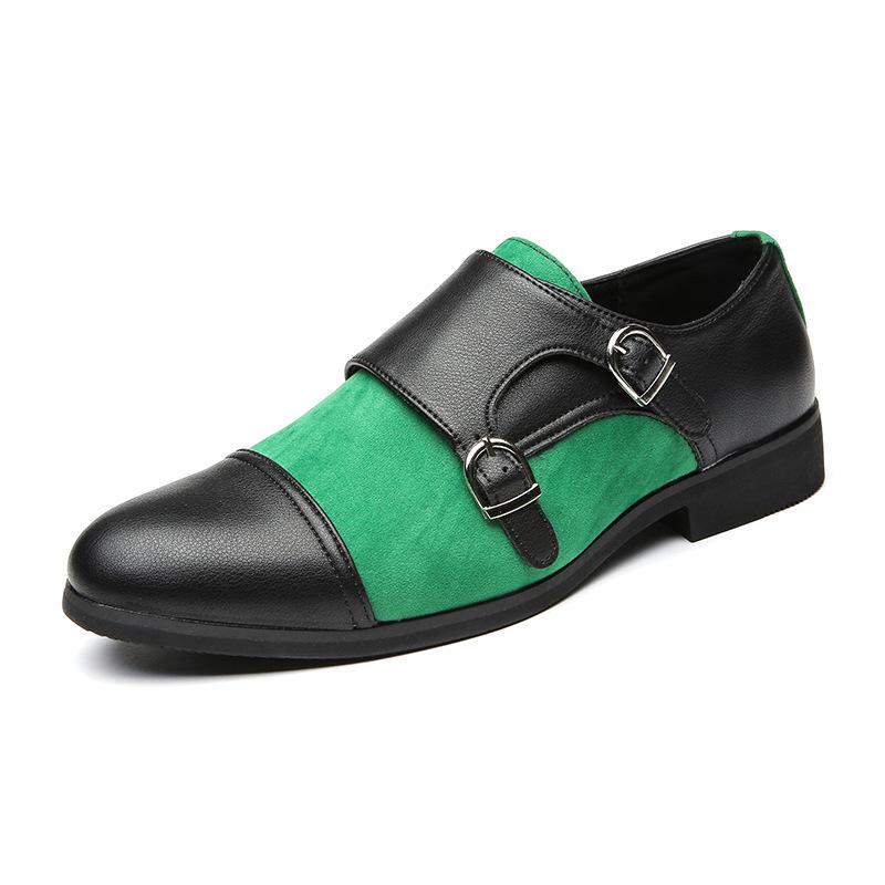 Men s Cross-Border Slip-On Leather Shoes 38-48: European Style Casual Spring/Autumn Footwear 46