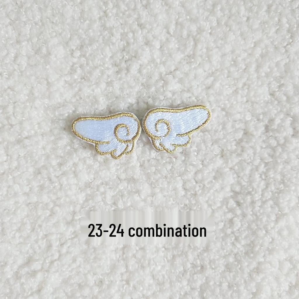 DIY Self-Adhesive Embroidered Wing Patch for Clothing and Bags