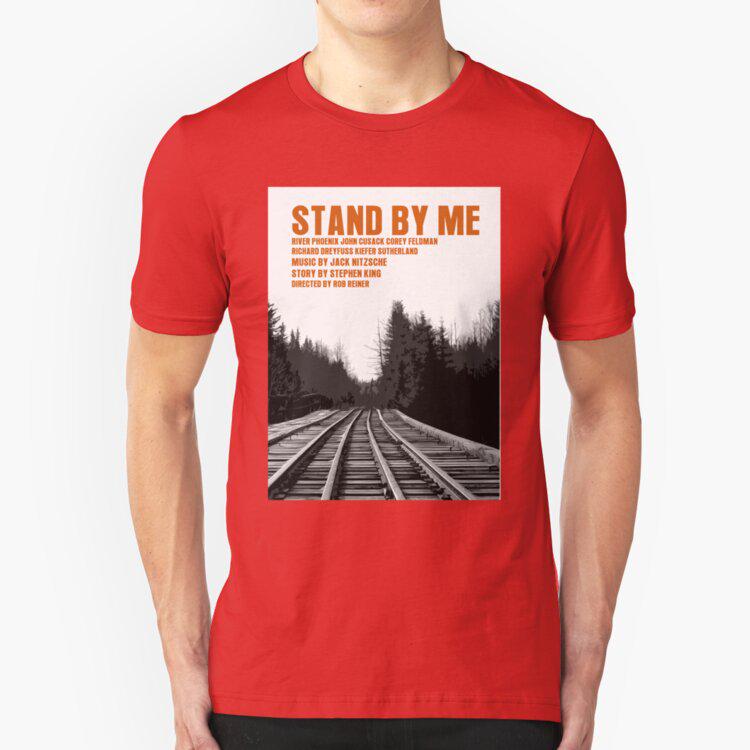 Buy Stand By Me Movie Poster Cotton Black Tees Summer Men T Shirts Male