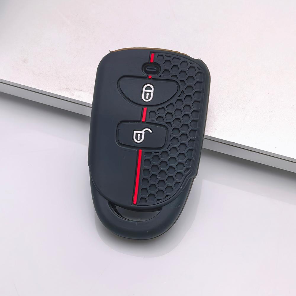 Key Fob Cover for Hyundai Elantra Tucson Models Santa Fe Ix35 Anti-Scratch Surface Shockproof Structure Soft Grip Texture Easy Install Design