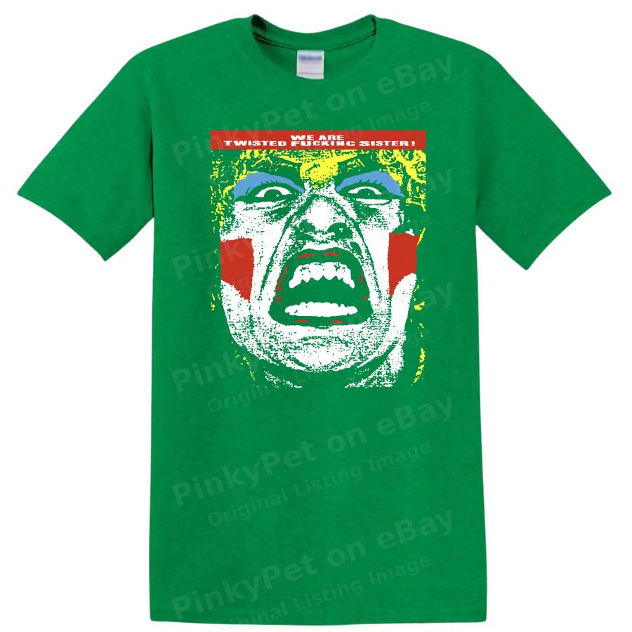 Twisted Sister T Shirt Retro Graphic Tee Band Music Face Design Tee