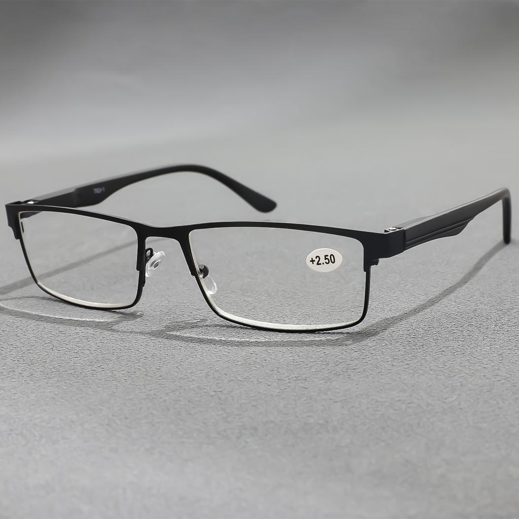 2 Pcs Reading Glasses For Men Blue Light Blocking Lens Spring Hinges For Men And Women Adjustable Comfortable Vision Correction