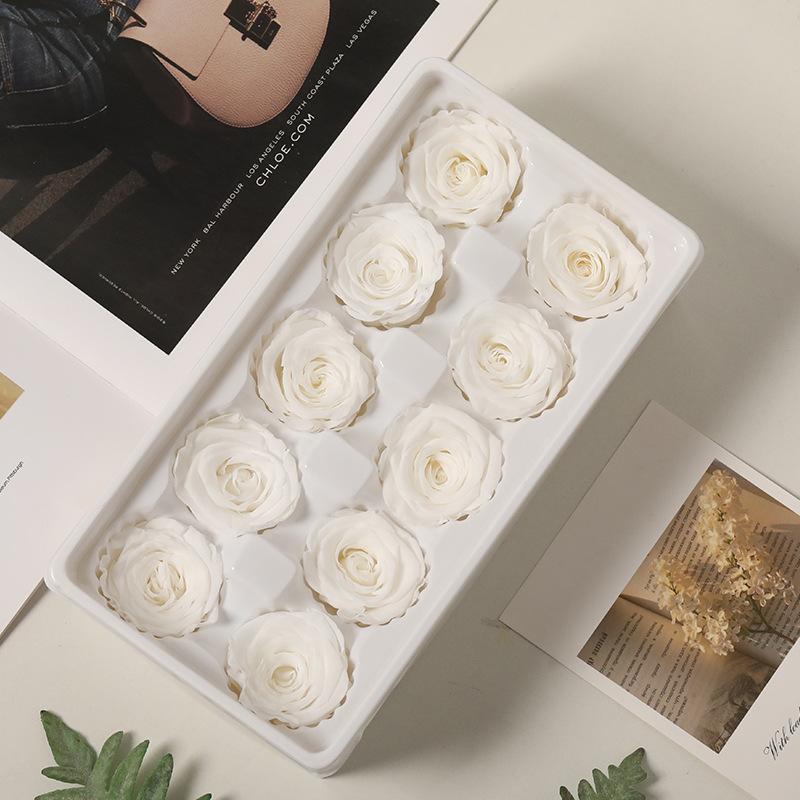 

Grade B 3-4 Roses 10 Flowers Dried Flowers Unicorn Valentine s Day DIY Gift Box Material Pack Immortal Flower Bouquet